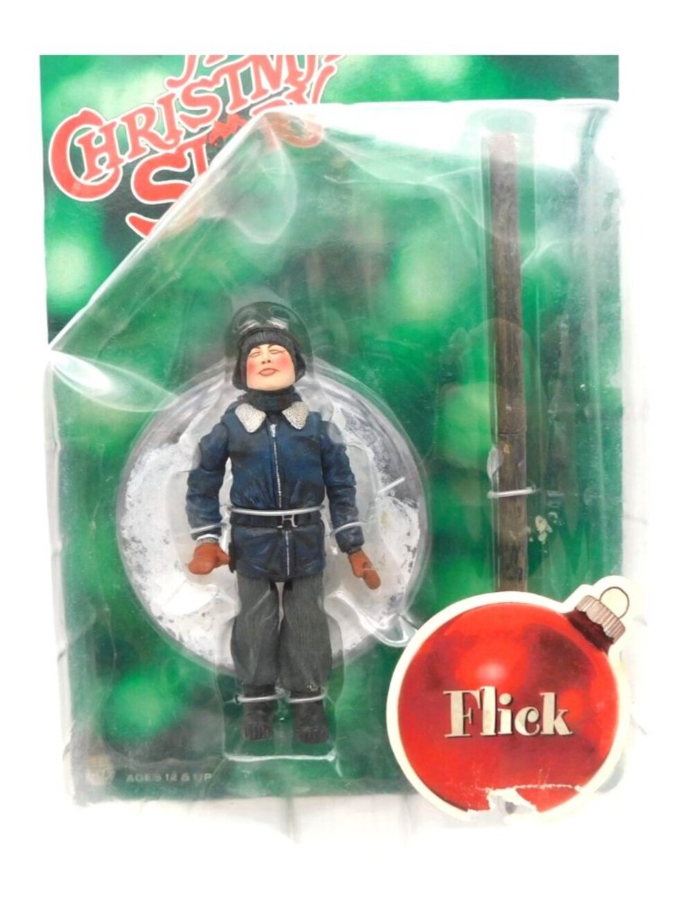A Christmas Story Flick Action Figure Pole Scene NECA Reel Toys 2003 READ